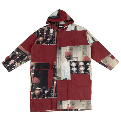 Paul Smith LONDON Transfer Print Corduroy Coat Red Size L
