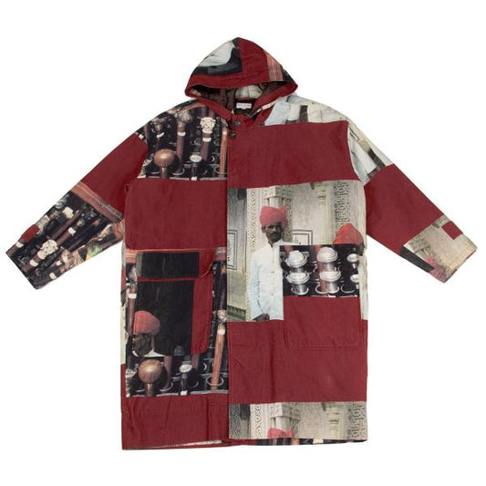 Paul Smith LONDON Transfer Print Corduroy Coat Red Size L