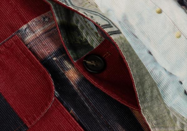 Paul Smith LONDON Transfer Print Corduroy Coat Red Size L