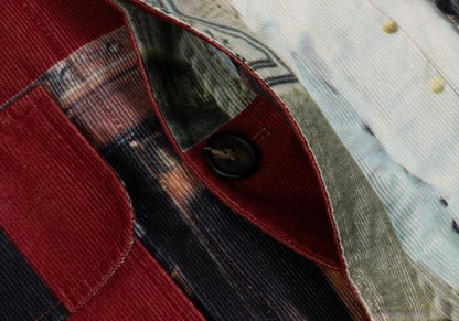 Paul Smith LONDON Transfer Print Corduroy Coat Red Size L