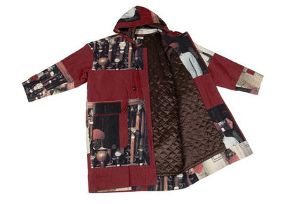 Paul Smith LONDON Transfer Print Corduroy Coat Red Size L