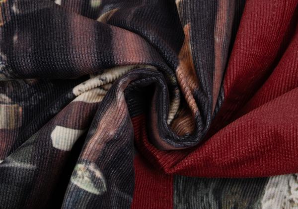 Paul Smith LONDON Transfer Print Corduroy Coat Red Size L