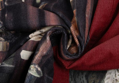 Paul Smith LONDON Transfer Print Corduroy Coat Red Size L