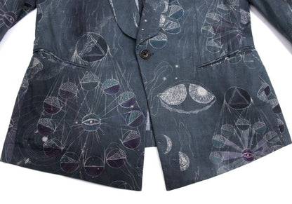 Paul Smith Astronomy Print 1-Button Jacket Blue Size XL