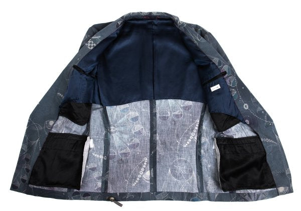 Paul Smith Astronomy Print 1-Button Jacket Blue Size XL