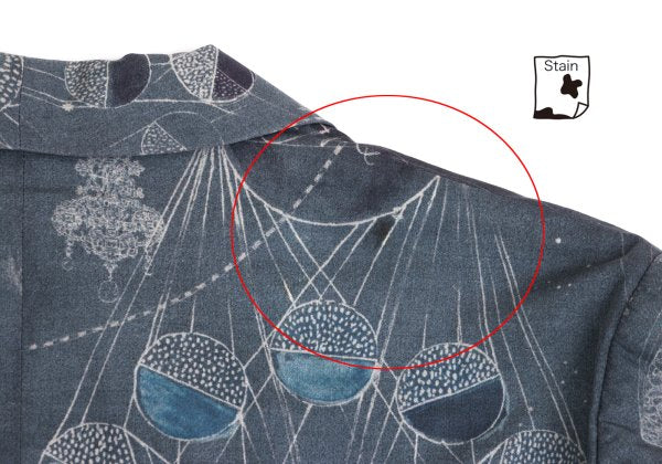 Paul Smith Astronomy Print 1-Button Jacket Blue Size XL