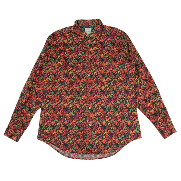 Paul Smith Graphic Print Long Sleeve Shirt Black Size L