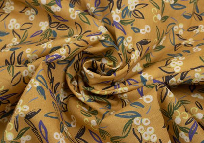 LANVIN collection Cotton Neck Ribbon Mustard Purple Shirt Size 50