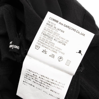 COMME des GARCONS Tricot Border Sheer Top Black Blouse Size M