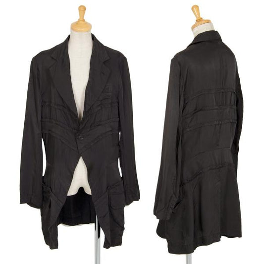COMME des GARCONS Cupro Panel Long Jacket Black Size M