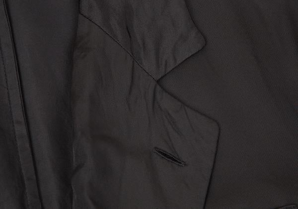 COMME des GARCONS Cupro Panel Long Jacket Black Size M
