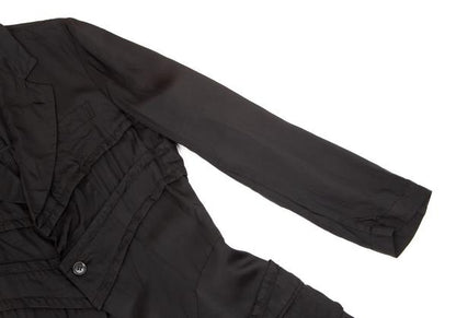 COMME des GARCONS Cupro Panel Long Jacket Black Size M