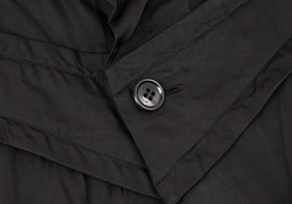 COMME des GARCONS Cupro Panel Long Jacket Black Size M