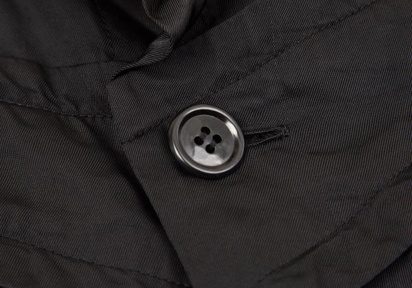 COMME des GARCONS Cupro Panel Long Jacket Black Size M