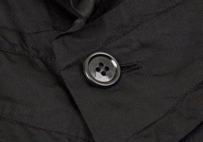 COMME des GARCONS Cupro Panel Long Jacket Black Size M