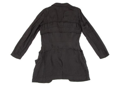 COMME des GARCONS Cupro Panel Long Jacket Black Size M