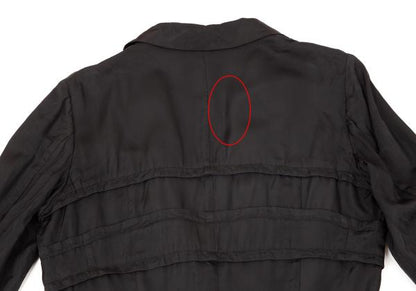 COMME des GARCONS Cupro Panel Long Jacket Black Size M