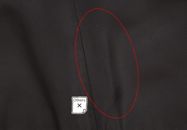 COMME des GARCONS Cupro Panel Long Jacket Black Size M