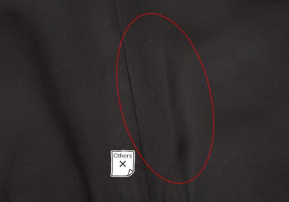 COMME des GARCONS Cupro Panel Long Jacket Black Size M