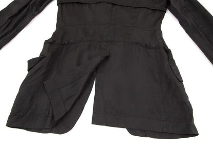 COMME des GARCONS Cupro Panel Long Jacket Black Size M