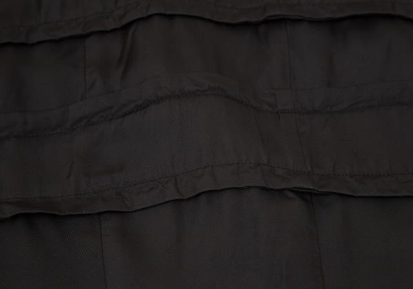 COMME des GARCONS Cupro Panel Long Jacket Black Size M