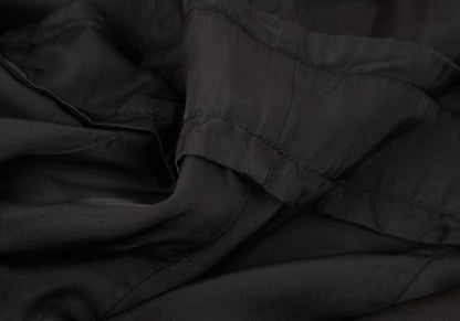 COMME des GARCONS Cupro Panel Long Jacket Black Size M