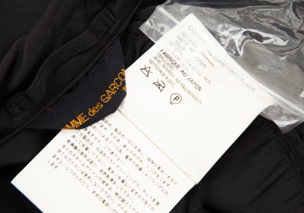 COMME des GARCONS Cupro Panel Long Jacket Black Size M