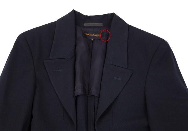 COMME des GARCONS Belt Design Jacket Navy Size M