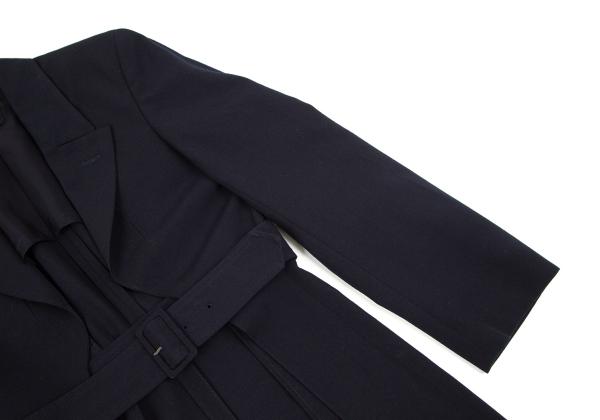 COMME des GARCONS Belt Design Jacket Navy Size M