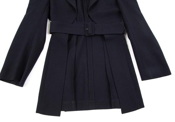 COMME des GARCONS Belt Design Jacket Navy Size M