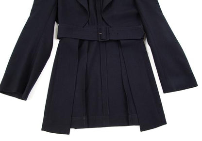 COMME des GARCONS Belt Design Jacket Navy Size M