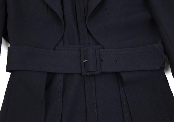 COMME des GARCONS Belt Design Jacket Navy Size M