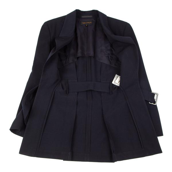 COMME des GARCONS Belt Design Jacket Navy Size M
