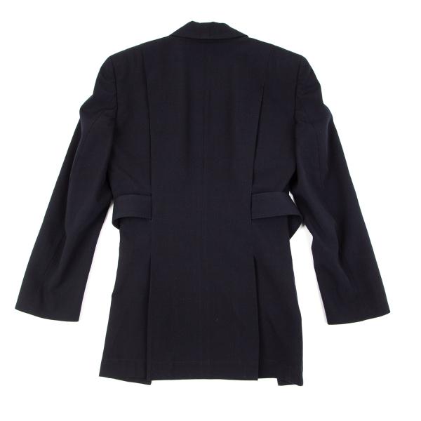 COMME des GARCONS Belt Design Jacket Navy Size M