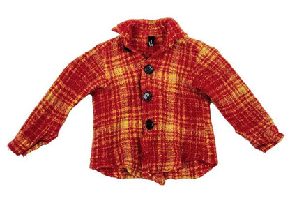 JUNYA WATANABE COMME des GARCONS Wool Fulled Up Red Shirt Size XS