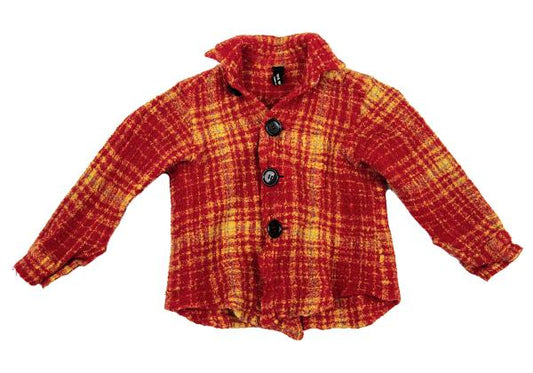 JUNYA WATANABE COMME des GARCONS Wool Fulled Up Red Shirt Size XS