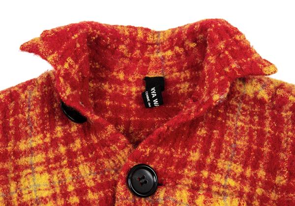 JUNYA WATANABE COMME des GARCONS Wool Fulled Up Red Shirt Size XS