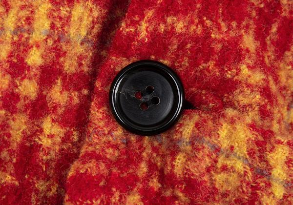 JUNYA WATANABE COMME des GARCONS Wool Fulled Up Red Shirt Size XS