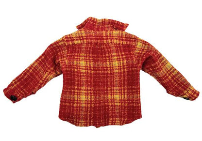 JUNYA WATANABE COMME des GARCONS Wool Fulled Up Red Shirt Size XS