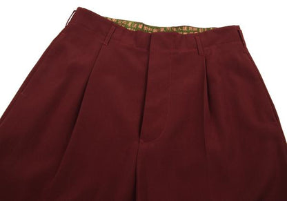 Jean Paul GAULTIER HOMME Kanji Print Tuck Pants Red Size 48