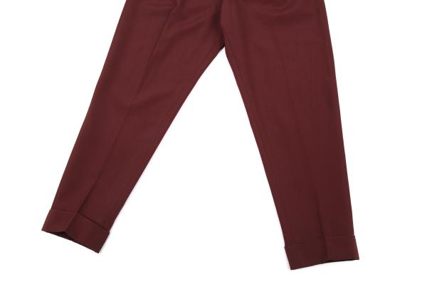 Jean Paul GAULTIER HOMME Kanji Print Tuck Pants Red Size 48