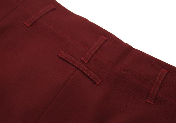 Jean Paul GAULTIER HOMME Kanji Print Tuck Pants Red Size 48
