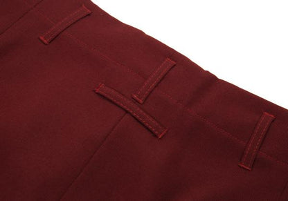 Jean Paul GAULTIER HOMME Kanji Print Tuck Pants Red Size 48