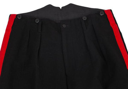 Yohji Yamamoto POUR HOMME 01AW Wool Pants Black/Red Size 2