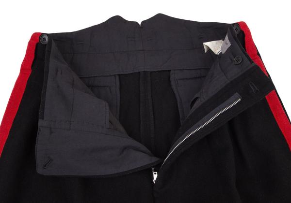 Yohji Yamamoto POUR HOMME 01AW Wool Pants Black/Red Size 2