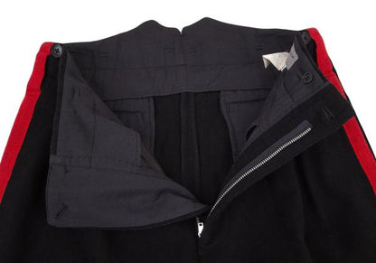 Yohji Yamamoto POUR HOMME 01AW Wool Pants Black/Red Size 2