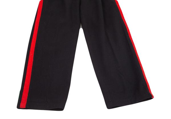 Yohji Yamamoto POUR HOMME 01AW Wool Pants Black/Red Size 2