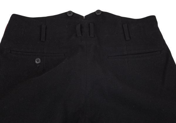 Yohji Yamamoto POUR HOMME 01AW Wool Pants Black/Red Size 2