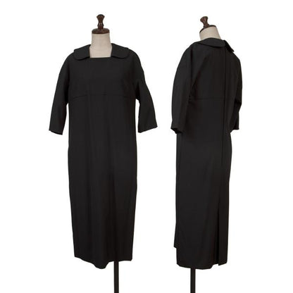 COMME des GARCONS Wool Round Collar Dress Black Size XS
