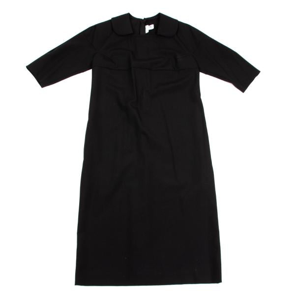 COMME des GARCONS Wool Round Collar Dress Black Size XS